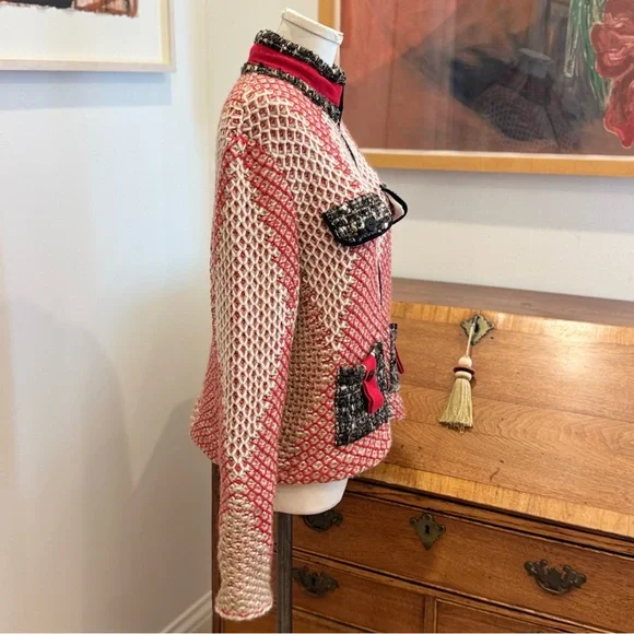 Tricot Chic Zip Up Cardigan